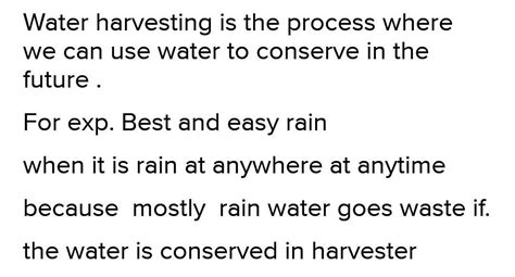 " Water harvesting system is an effective measure to reduce the problem ...