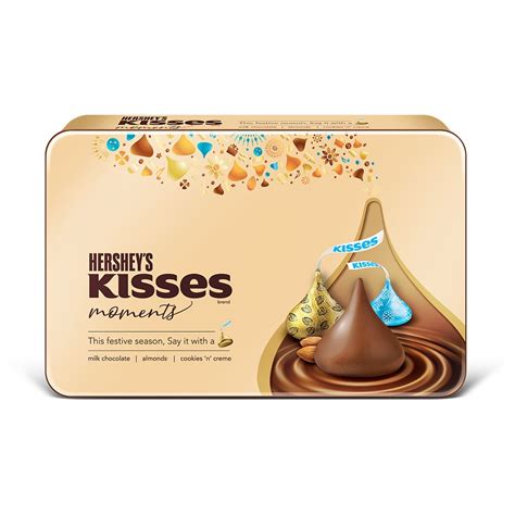 HERSHEY’S KISSES Moments Tin Gift Pack, 193.5 g