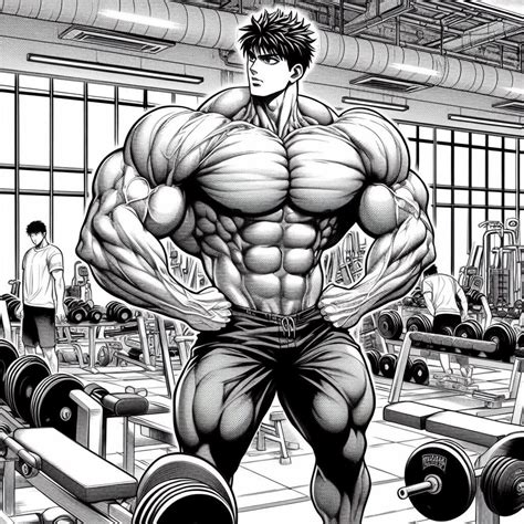 AI and Muscles on Tumblr: Just another day at Manga Muscle Gym
