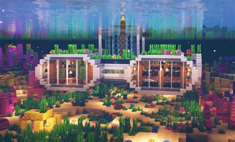 Image result for Minecraft Underwater Base Tutorial