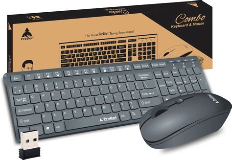 Amazon.in: Buy ProDot ProSeries Wireless Chicklet Keyboard Mouse Set I ...