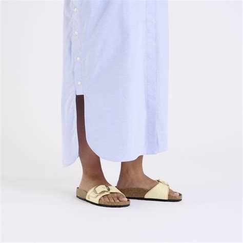Madrid Big Buckle Raffia Textile Raffia Naturale | BIRKENSTOCK