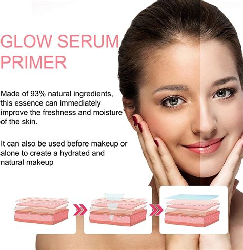 Buy Glow Serum Primer, Glow Boosting Serum for Face Anti_aging ...