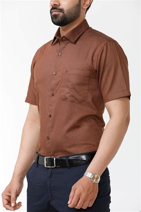 Luxor - Brown Formal Shirts for Men | Ariser – Uathayam