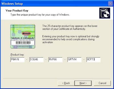Image result for Windows XP Product Key