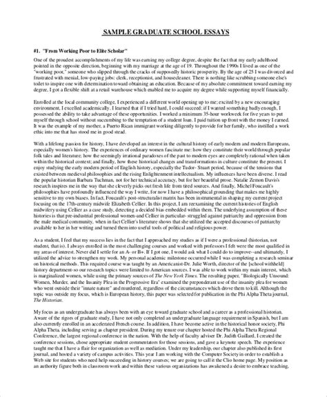 Image result for Graduate Program Essay Sample