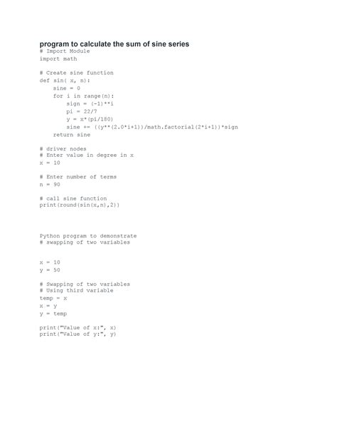 Python program - # Displaying result - Studocu