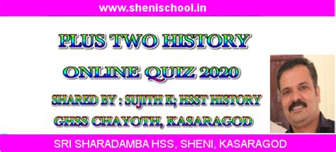 SHENIBLOG: PLUS TWO HISTORY - ONLINE QUIZ(CHAPTERWISE) BY SUJITH K ...