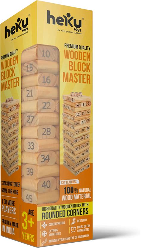 Buy Hasbro Gaming Original Jenga Game, Jenga Stacking Tower Game, Fun ...