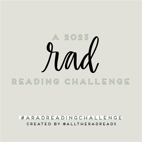 A RAD Reading Challenge for 2023 — rachel a. dawson