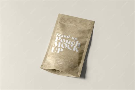 Stand up pouch bag mockup for coffee bag packaging psd mockups template ...