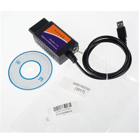 Buy HOTBEST ELM327 OBD2 USB Adapter for Windows OBD2 Car Scanner Wire ...