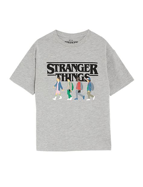 Buy Cotton Rich Stranger Things™ T-Shirt at Marks & Spencer