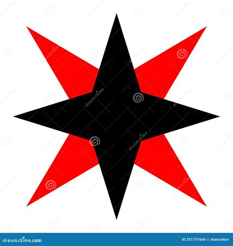Christian Quaker Star Symbol Vector Illustration | CartoonDealer.com #251751646