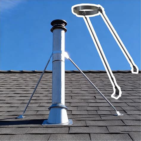 7" 8" 9" 4" 5" 6" Flue Support Chimney Pipe Bracket, Wood Stove Pipe ...