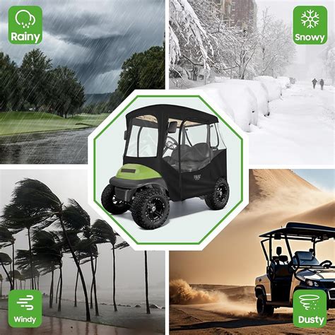 10L0L 2 Passenger Golf Cart Enclosure for Club Car India | Ubuy