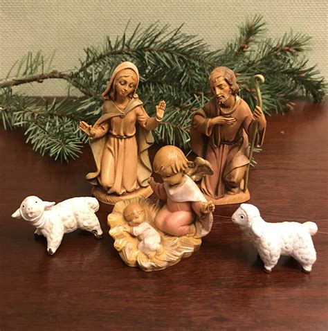 Vintage Fontanini Nativity Set, Holy Family Fontanini, Blown Plastic ...