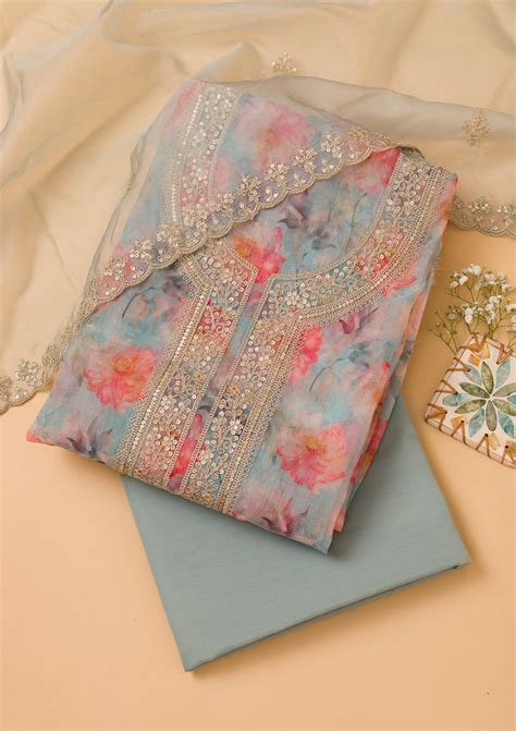 Organza Suit - Buy Stylish Organza Salwar Suits for Women Online – Koskii