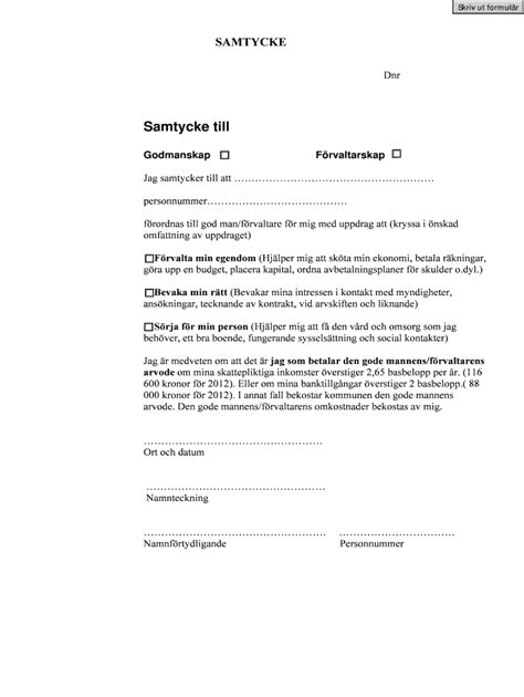 Fillable Online sundsvall Samtycke.doc Fax Email Print - pdfFiller