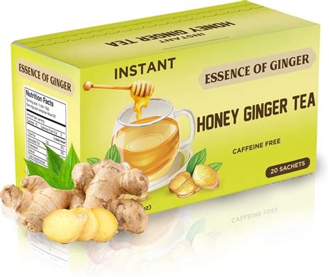 Amazon.com : Pocas Honey Ginger Tea - Instant Tea Powder Packets with ...