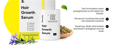 Buy Masofta Hair Growth Serum For Promoting Hair Growth & Controlling ...