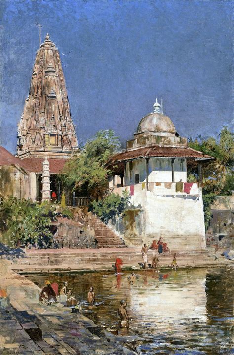 Temple and Tanks of Walkeshwar In Bombay - Edwin Lord Weeks ...
