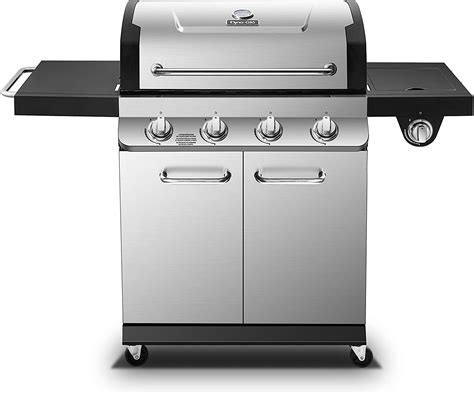 Dyna-Glo DGP483SSP-D Premier 4 Burner Propane Gas Grill, Stainless ...