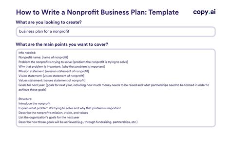Business Plan For A Nonprofit Templates: How To Write & Examples
