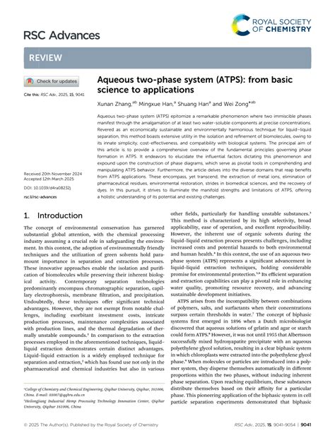 Image result for Aqueous Two-phase System Applications