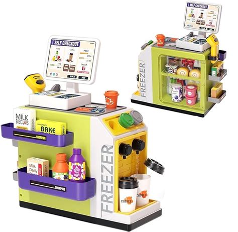 Buy Toyshine 46 Pc Supermarket Cash Register Playset Along with Water ...
