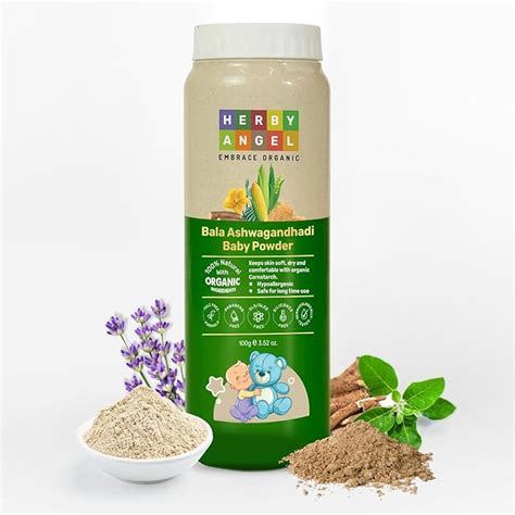 Herby Angel Talc Free Baby Powder - For Babies & Kids, Baby Powder For ...