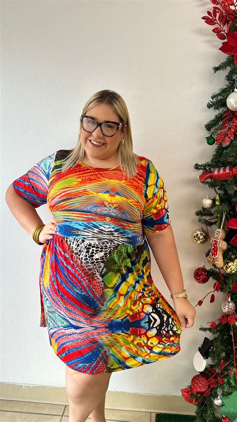 Gianna - Multi Print – Elohai Curvy Boutique