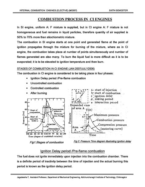 Combustion in CI engines - COMBUSTION PROCESS IN CI ENGINES In SI In SI ...