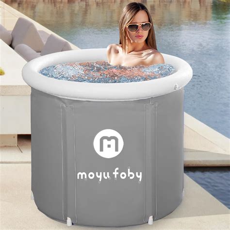 Inflatable Insulated Ice Bath Tub Foldable Cold Plunge Tub for Athletes ...
