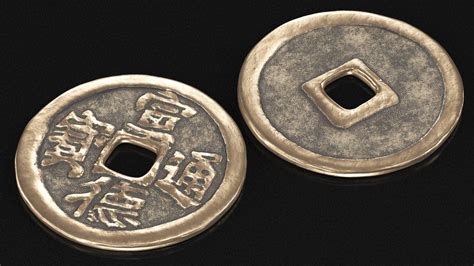 Ancient China Coins Collection 3D Model $49 - .3ds .fbx .obj .ma .max ...