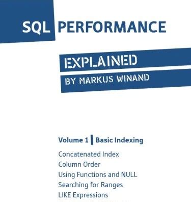 Image result for SQL Performance Explained Book