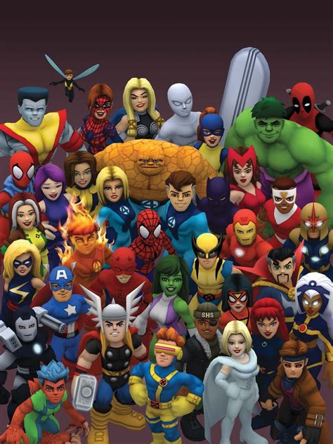 All marvel characters list | Marvel game characters, Super hero squad ...
