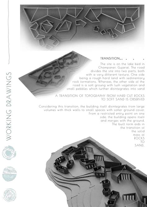 Working drawings & models- Interpretation Center | CEPT - Portfolio