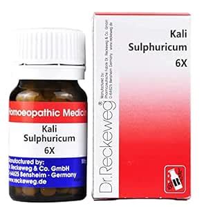 Buy Dr Reckeweg Kali sulphuricum 6x 20 gm Pack of 4 Online at Low ...
