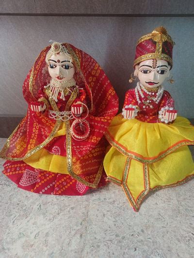 Wooden Isar Gangaur Idols for Gangor Puja / Order online at best Prices ...
