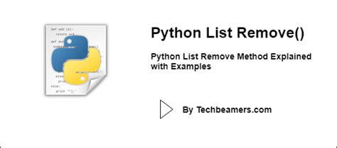 Remove Method Python 的图像结果