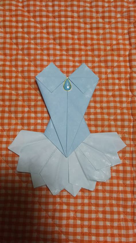 Image result for Origami Paper Dress Tutorial
