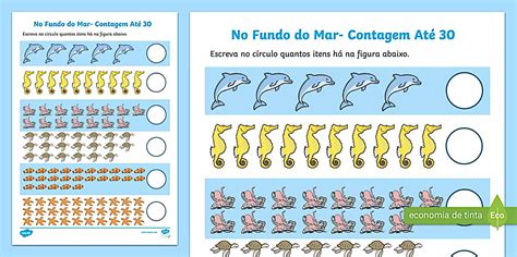 No Fundo do Mar- Contagem até 30