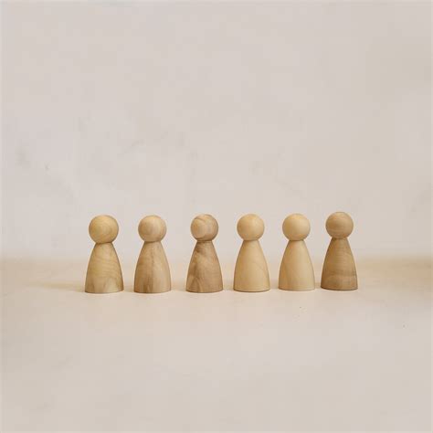 Gulab Tribe Handcrafted Wooden Peg Dolls | The Mom Store