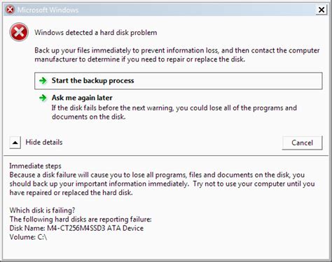 Image result for Disable Windows Has Detected a Hard Drive Problem Prompt