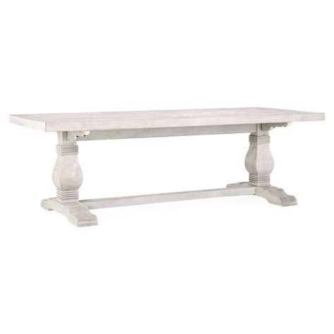 LiviNest White Wooden Dining Table: 94 Inch Farmhouse Table for Family ...