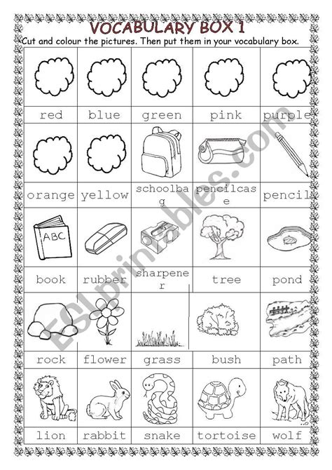 Image result for Vocabulary Word Box