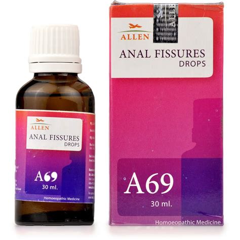 BUY Allen A69 Anal Fissures Drops 30ml DISCOUNT 55% OFF COD | Homeonherbs