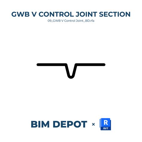 GWB V Control Joint - Revit Detail Component Family – BIM Depot