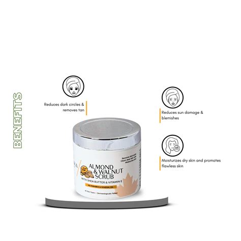 Lashika Almond & Walnut Scrub - 100gm – Lashika Skincare